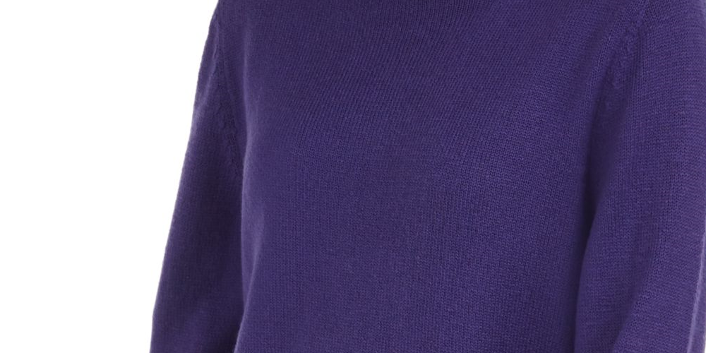 Style & Co Women's Bell Sleeve Jewel Neck Sweater Purple Size Petite Medium