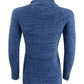 Style & Co Women's Pointelle Envelope Neck Sweater Blue Size Petite Small