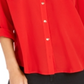 Charter Club Women's Two Pocket Shirt Red Size Medium