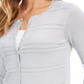 Charter Club Women's Textured Lurex Cardigan Sweater Gray Size X-Small