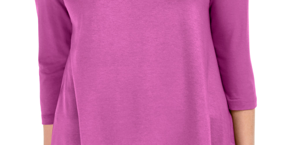 JM Collection Women's Cold Shoulder Top Pink Size Medium