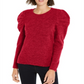 INC International Concepts Women's Puff Sleeve Sweater Red Size Petite Medium