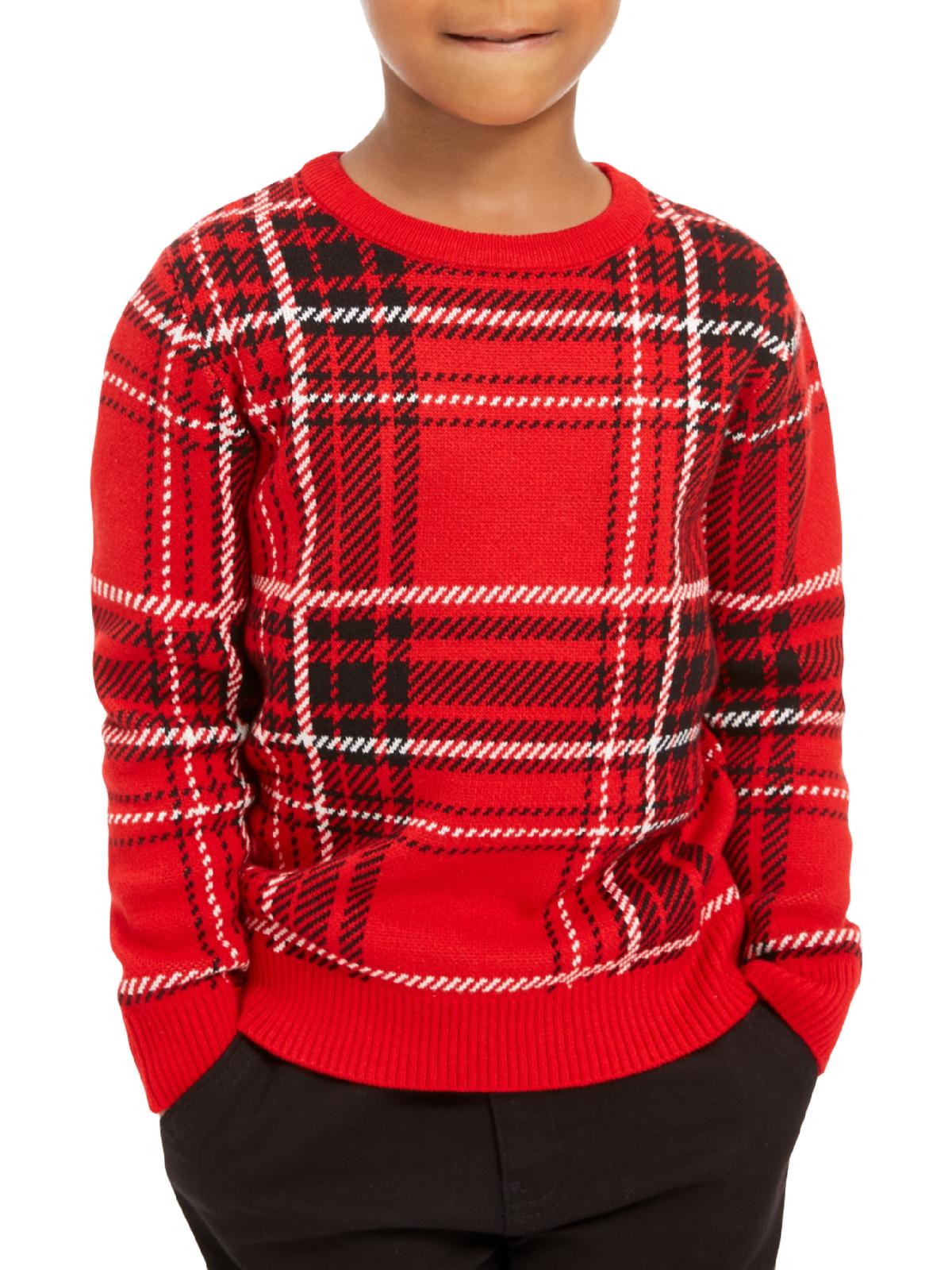 Charter Club Little Boy's Plaid Family Sweater Red Size 5