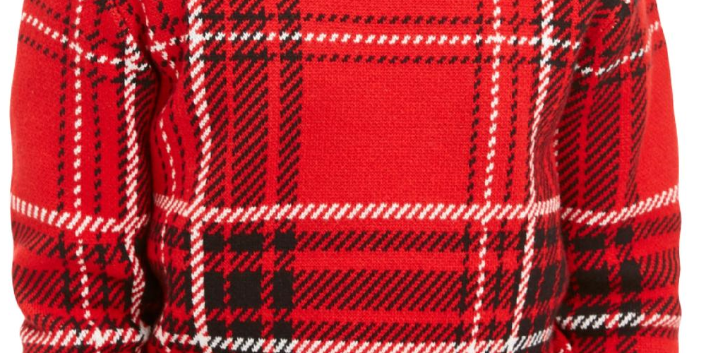 Charter Club Little Boy's Plaid Family Sweater Red Size 5
