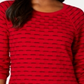 Karen Scott Women's Textured Sweater Red Size Large