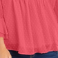 Charter Club Women's Double Ruffle Top Coral Size Petite Small