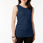 Alfani Women's Ruched Tank Top Blue Size Petite Medium