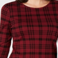 Charter Club Women's Cotton Plaid Top Red Size Small