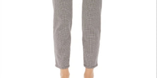 Charter Club Women's Houndstooth Skinny Tummy Control Jeans Black Size 16