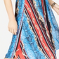 INC International Concepts Women's Printed Cold Shoulder Dress Blue Size 6 Petite