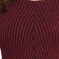 Style & Co Women's Textured Speckle Long Sleeve Jewel Neck T-Shirt Sweater Red Size Petite X-Large