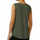 JM Collection Women's Sleeveless Scoop Neck Tank Top Green Size Small