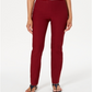 Charter Club Women's Chelsea Tummy Control Skinny Leg Ankle Pants Red Size 4
