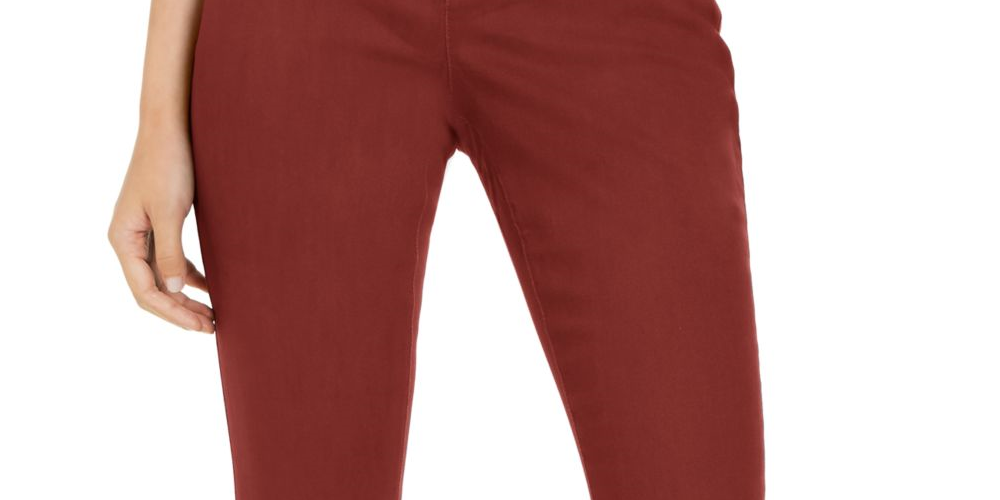 INC International Concepts Women's Solid Pants Red Size 4