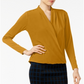 Alfani Women's Surplice Top Yellow Size Petite Medium