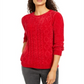Karen Scott Women's Cable Knit Chenille Sweater Red Size X-Small