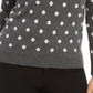 Charter Club Women's Dot Print Crewneck Sweater Gray Size X-Small
