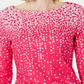 Charter Club Women's Pima Cotton Button Shoulder Print Top Pink Size XX-Large