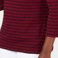Karen Scott Women's Striped Crossover Top Red Size Large