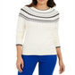 Charter Club Women's Fair Isle Sweater Brown Size XX-Large