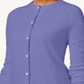 Karen Scott Women's Bead Button Cardigan Purple Size X-Small