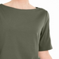 Karen Scott Women's Cotton Cutout Sleeves Top Green Size Small