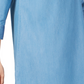 Karen Scott Women's Cotton Chambray Shirtdress Blue Size Small
