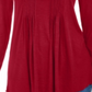 Style & Co Women's Long Sleeve Pintuck Top Red Size Small