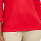 Karen Scott Women's Shell Graphic Top Red Size -Petite L