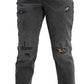 INC International Concepts Men's Destructed Animal Print Curvy Fit Boyfriend Jeans Gray Size 10