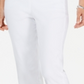 JM Collection Women's Zip Hem Capri Pants White Size XX-Large