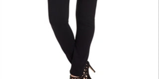 INC International Concepts Women's Curvy Fit Ponte Skinny Pants Black Size 24X4.5