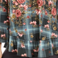 Style & Co Women's Printed Off the Shoulder Top Green Size XX-Large
