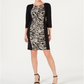 JM Collection Women's Triple Keyhole Sheath Dress Black  Size Small