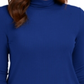 Charter Club Women's Heathered Ribbed Turtleneck Top Blue Size XX-Large