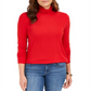 Charter Club Women's Heathered Ribbed Turtleneck Top Red Size XX-Large