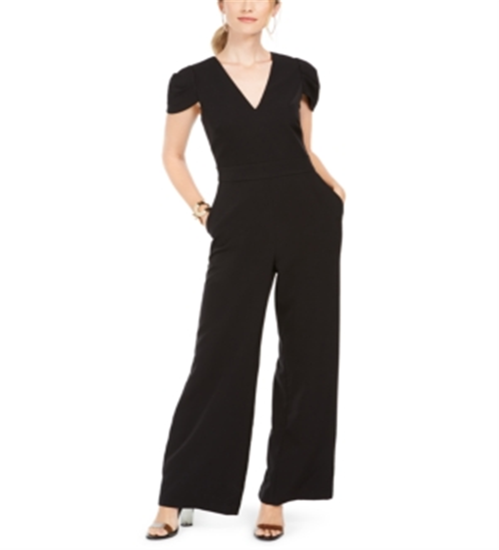Vince Camuto Women's Wide Leg Jumpsuit Black Size 12