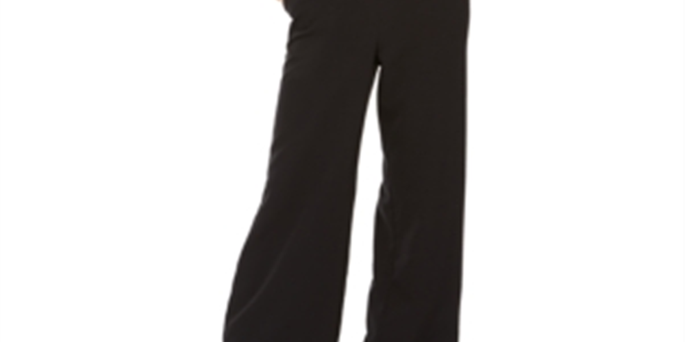 Vince Camuto Women's Wide Leg Jumpsuit Black Size 12