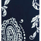 JM Collection Women's Paisley Print Dress Blue Size Small