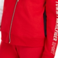 Tommy Hilfiger Women's Sport Colorblocked Zip up Hooded Sweatshirt Red Size Medium
