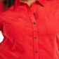 Charter Club Women's Plus Cotton Corduroy Shirt Red Size 1X
