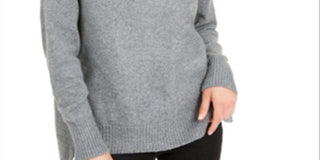 Bar III Women's Long Sleeve Turtle Neck Sweater Gray Size XX-Small