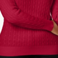 Karen Scott Women's Cable Knit Crewneck Sweater Red Size XX-Large