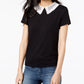 Maison Jules Women's Short Sleeve T-Shirt Black Size Small