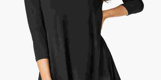Alfani Women's High Low Jersey Tunic Top Black Size XX-Large