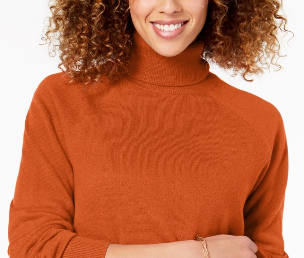 Karen Scott Women's Turtleneck Sweater Red Size Medium
