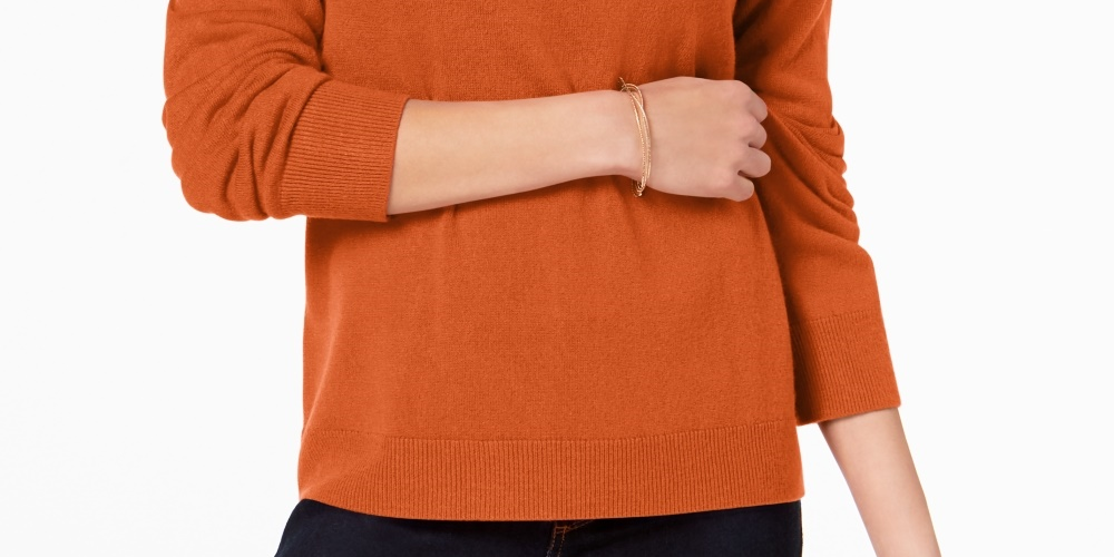 Karen Scott Women's Turtleneck Sweater Red Size Medium