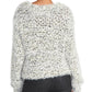 Rachel Roy Women's Super Fuzzy Cropped Sweater White Size Medium