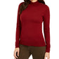 Charter Club Women's Merino Wool Turtleneck Red Size Small