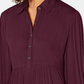 Style & Co Women's Babydoll Tunic Shirt Purple Size PXL